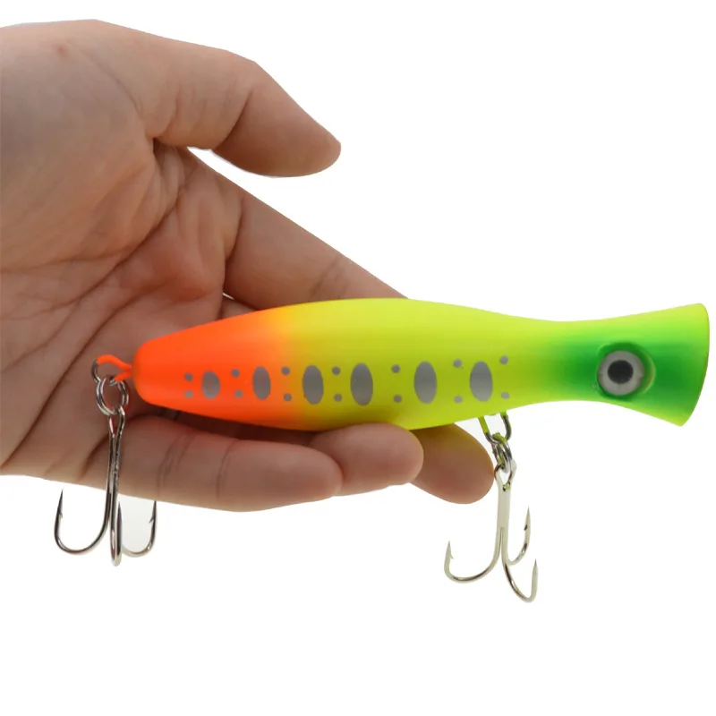 Angeln Popper Köder 12cm 42g künstliche Hart köder Köder 5 Farben Wasser Impact Poper 1 Stück Verkauf – Detail 3