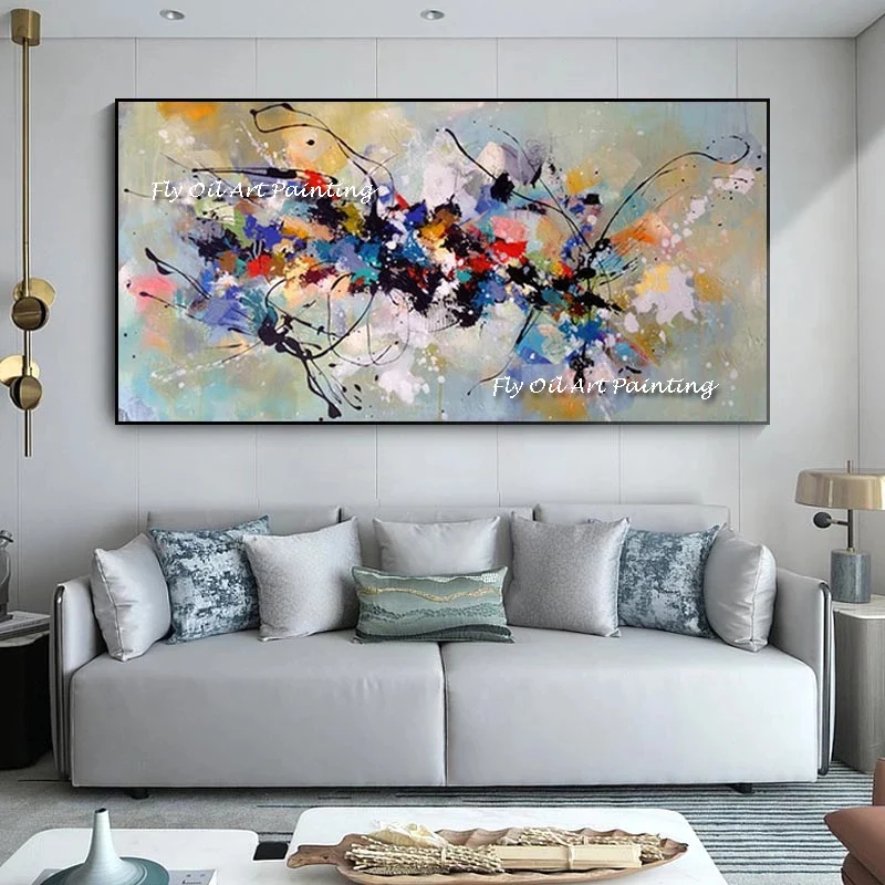 

Handpainted Abstract Oil Paintings Best New Picture Painting on Canvas Colorful Canvas Art Modern Art for Home room Wall Decor