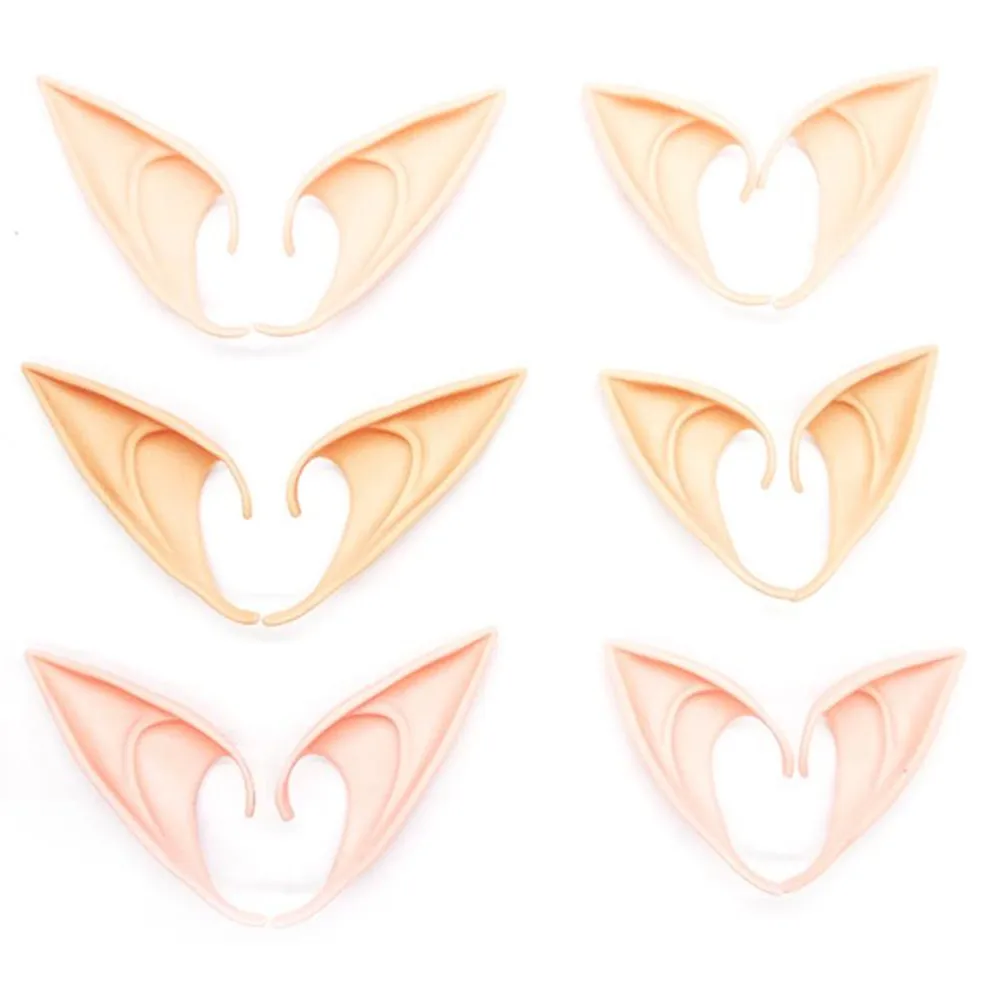 Christmas Party Angel Elven Elf Ears Mysterious Pointed Anime Fairy Cosplay Costumes Vampire Soft Halloween Party Decoration