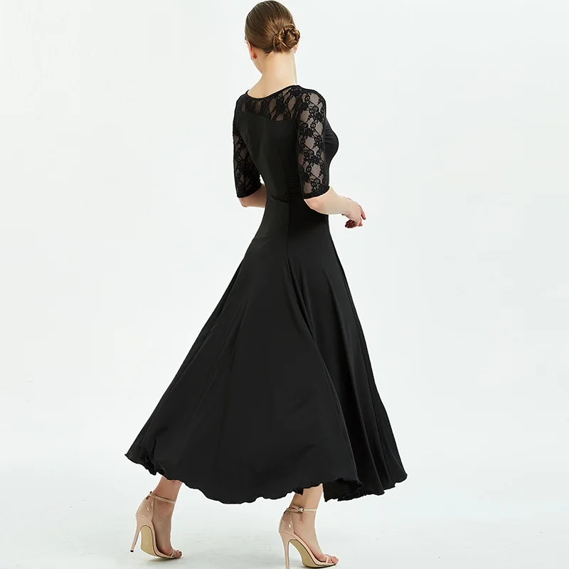 

black ballroom dance dresses for sale long ballroom dress women tango dance costume long lace dress foxtort women dance wear