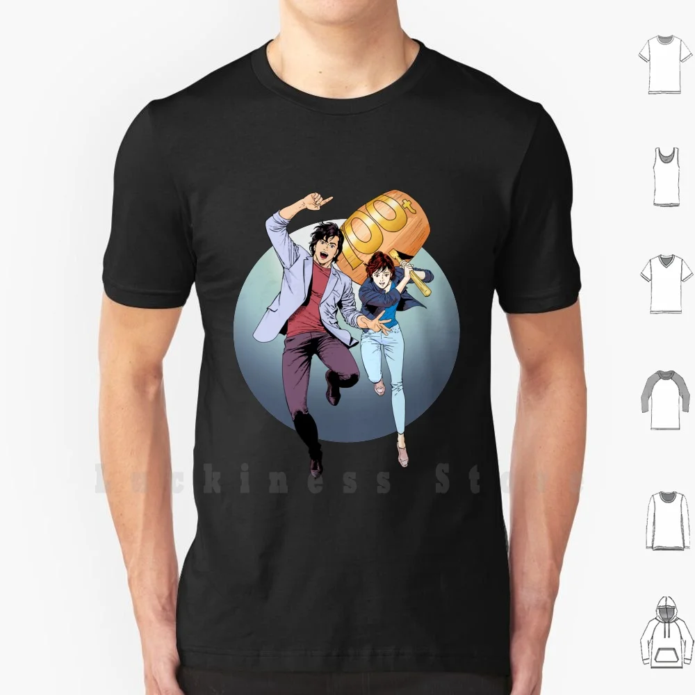 City Hunter Alias Nicky Larson 100 Tonnes T Shirt Cotton Men DIY Print City Hunter City Hunter Manga Cartoon Cartoons