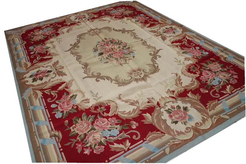 chinese aubusson rug Folk Carpet runner wool bedroom rug Rococo cloth art wool knitting carpets