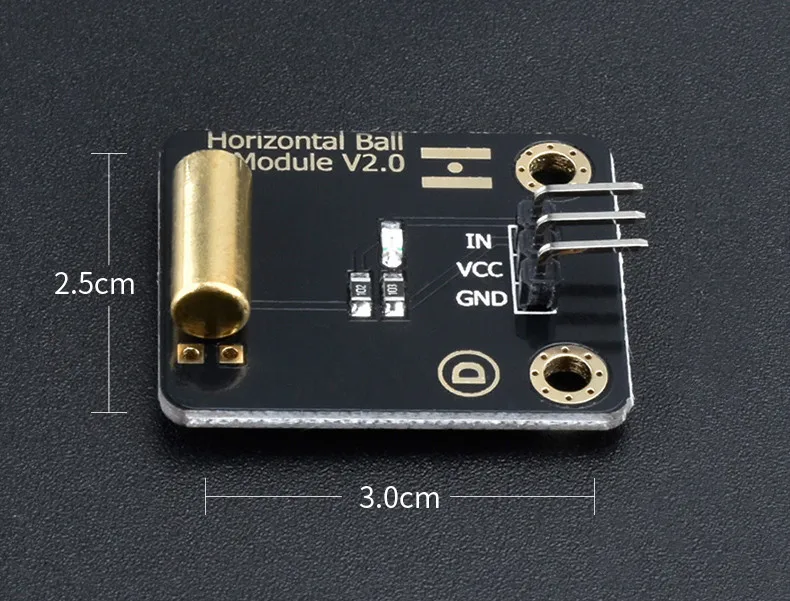 5V Horizontal Ball Module 3P SVG for Arduino Ball Horizon Sensor/ Ball level Sensor Module for Tilt,Toppling,Sloshing Detection