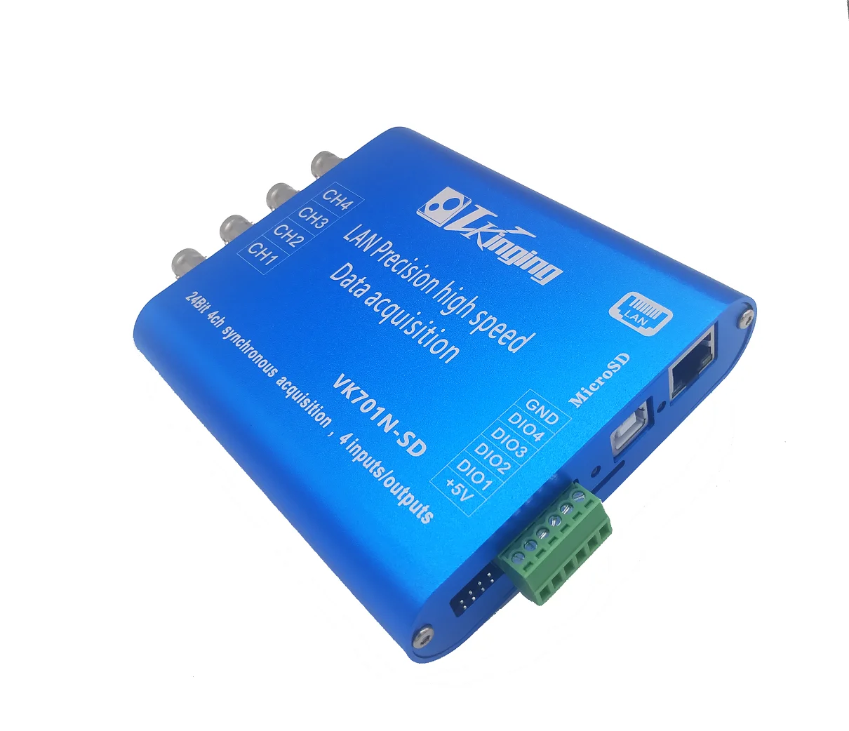 

VK701N-SD Ethernet LAN 24-bit data acquisition card uV can store 100K offline