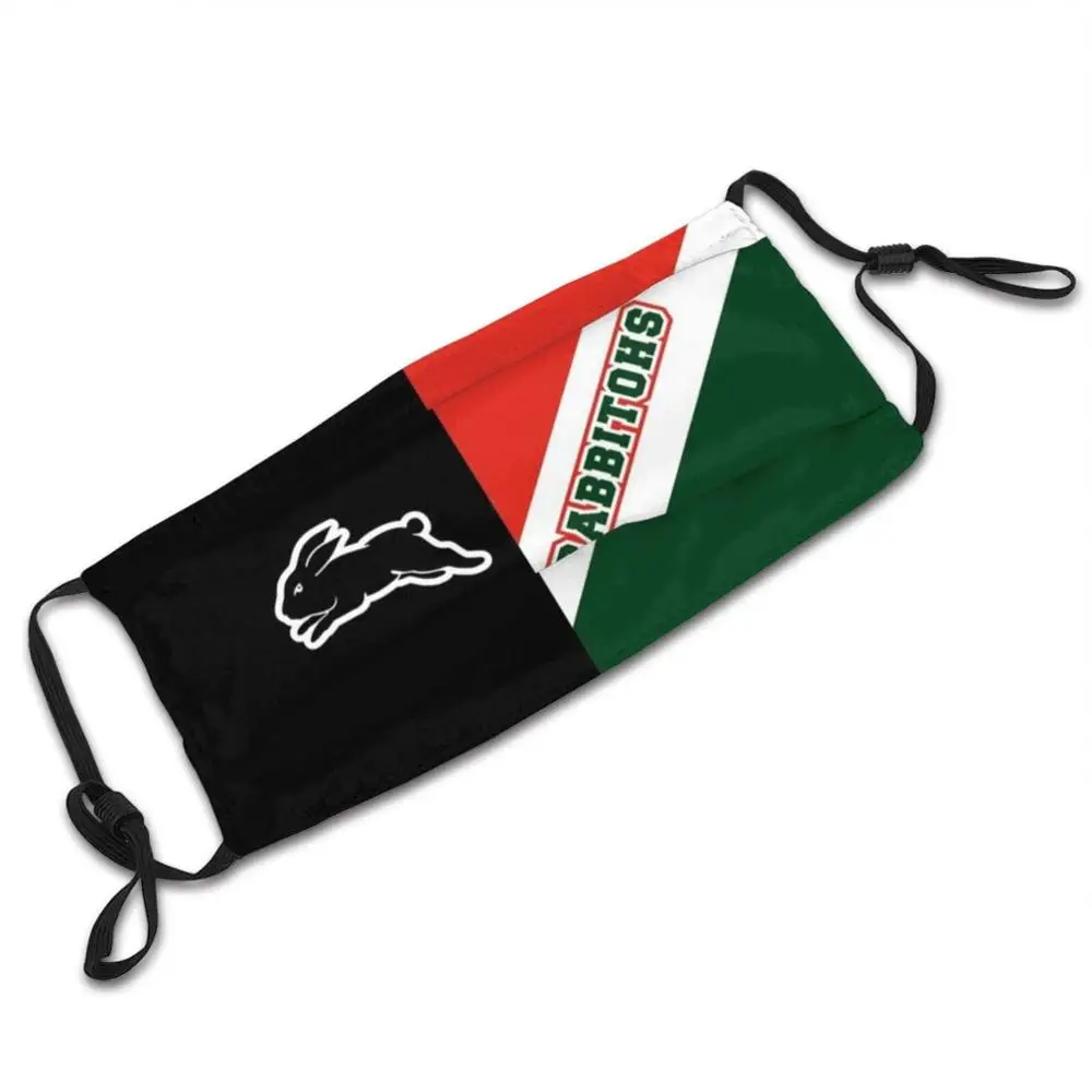 Selatan Sydney Rabbitohs Masker Wajah Masker Kain Reusable Penyaring Dicuci Selatan Sydney Rabbitohs Nrlmerch Nrl Selatan