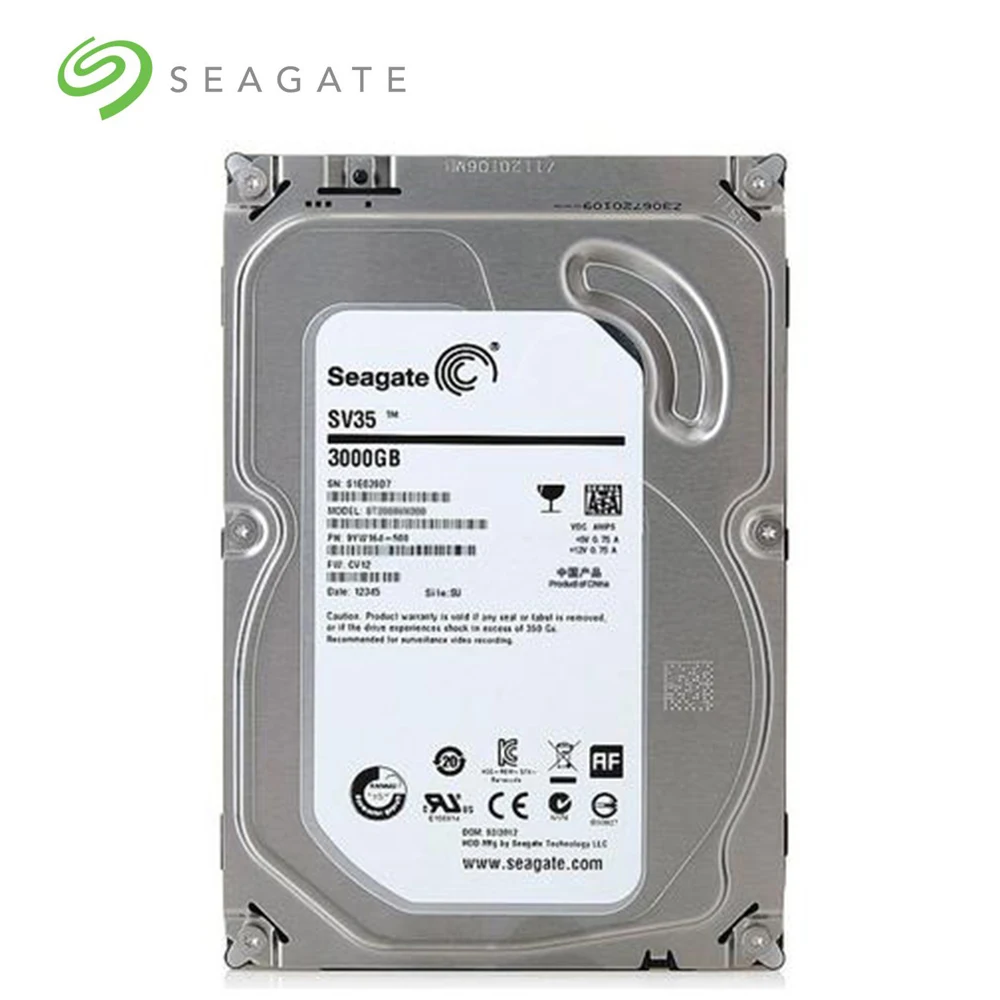 

Seagate 3T SV35 BDesktop PC 3.5" Internal Mechanical Hard disk SATA 6Gb/s HDD 5900RPM 64MB Buffer