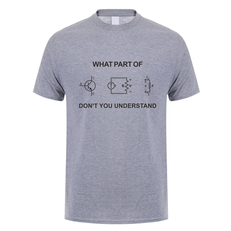 Electrical Engineer T Shirt Summer Men Short Sleeve Cotton Funny Engineering Sarcasm T-shirts Cool Man Tshirt Gift JL-102