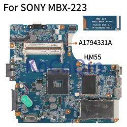 For SONY VAIO VPCEB VPCEB3J0E VPCEB3F4E MBX-223 M971 HM55 Laptop Motherboard A1794331A 1P-0106200-6011 DDR3 Notebook Mainboard