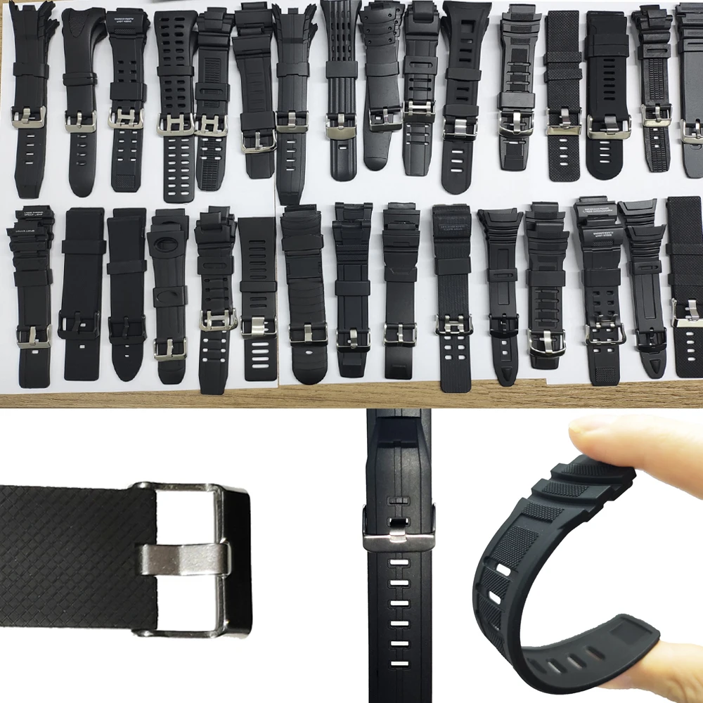 SKMEI Brand Watch Strap Band Silicone Rubber Plastic 1025 1251 1068 1325 0989 Adjustable Replacement Different Model Watchbands