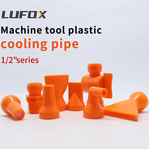 Tubo de enfriamiento ajustable G1 / 2 ""PT NPT de alta calidad, manguera de refrigerante, boquilla redonda plana porosa, tubo de enfriamiento de plástico con interruptor