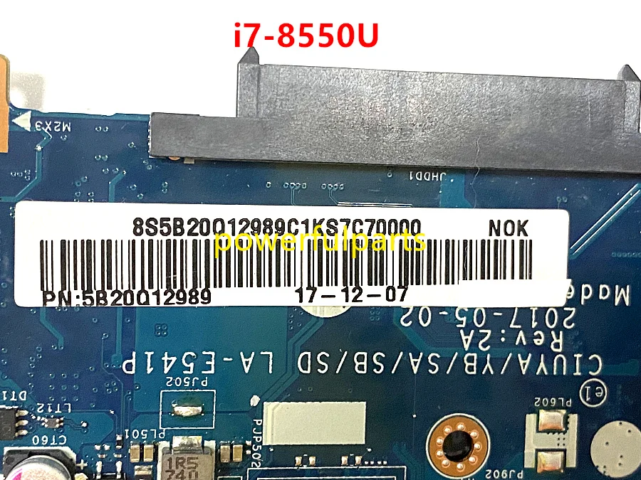 

Для Lenovo Flex 5-1470 Yoga 520-14IKB материнская плата с i7-8550u 5B20Q12989 CIUYA LA-E541P материнская плата работает хорошо