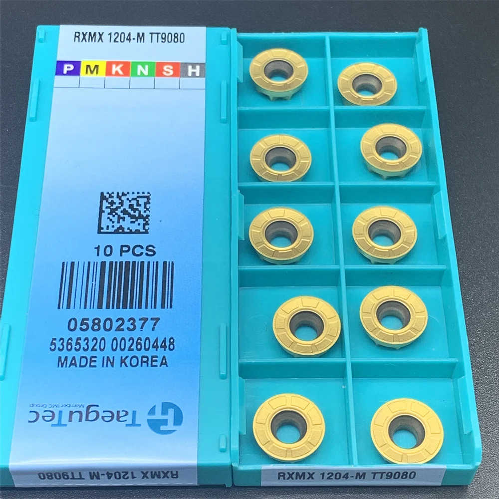 10 pçs RXMX1204-M circular cortador de fresagem inserção rxmx1204 m tt9080 carboneto de tungstênio ferramenta cnc ferramenta de fresagem