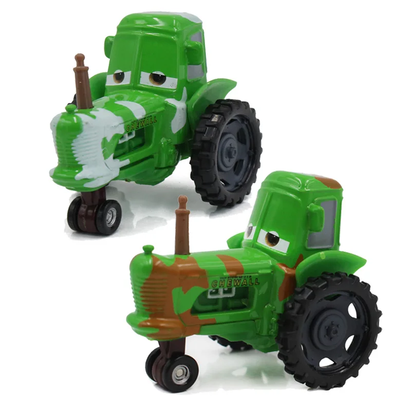 Rare Disney Pixar Cars 2 Lightning McQueen Green Frank Harvester