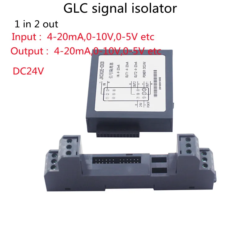 

1 в 2, изолятор сигнала, 24 В постоянного тока, высококачественный преобразователь сигнала 4-20 мА 0-10 В, GLC