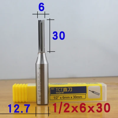 4mm-8mm Chuanmu TCT Double Edge Straight Knife Special for MDF 1/2 Shank（12.7mm） Trimming Machine