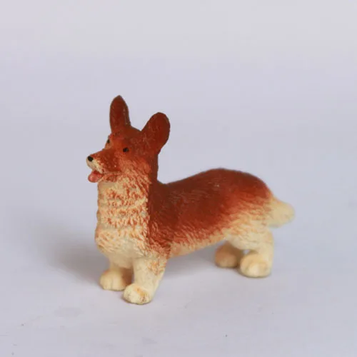 Simulação animal de estimação pequeno cão modelo bonito golden retriever siberian husky corgi filhote de cachorro miniaturas figuras de ação brinquedos