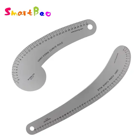 Metal Sewing French Curve Ruler for Fashion Design, Pattern Making, Sewing & Design Metric System 32cm 48cm 60cm Drafting Tool