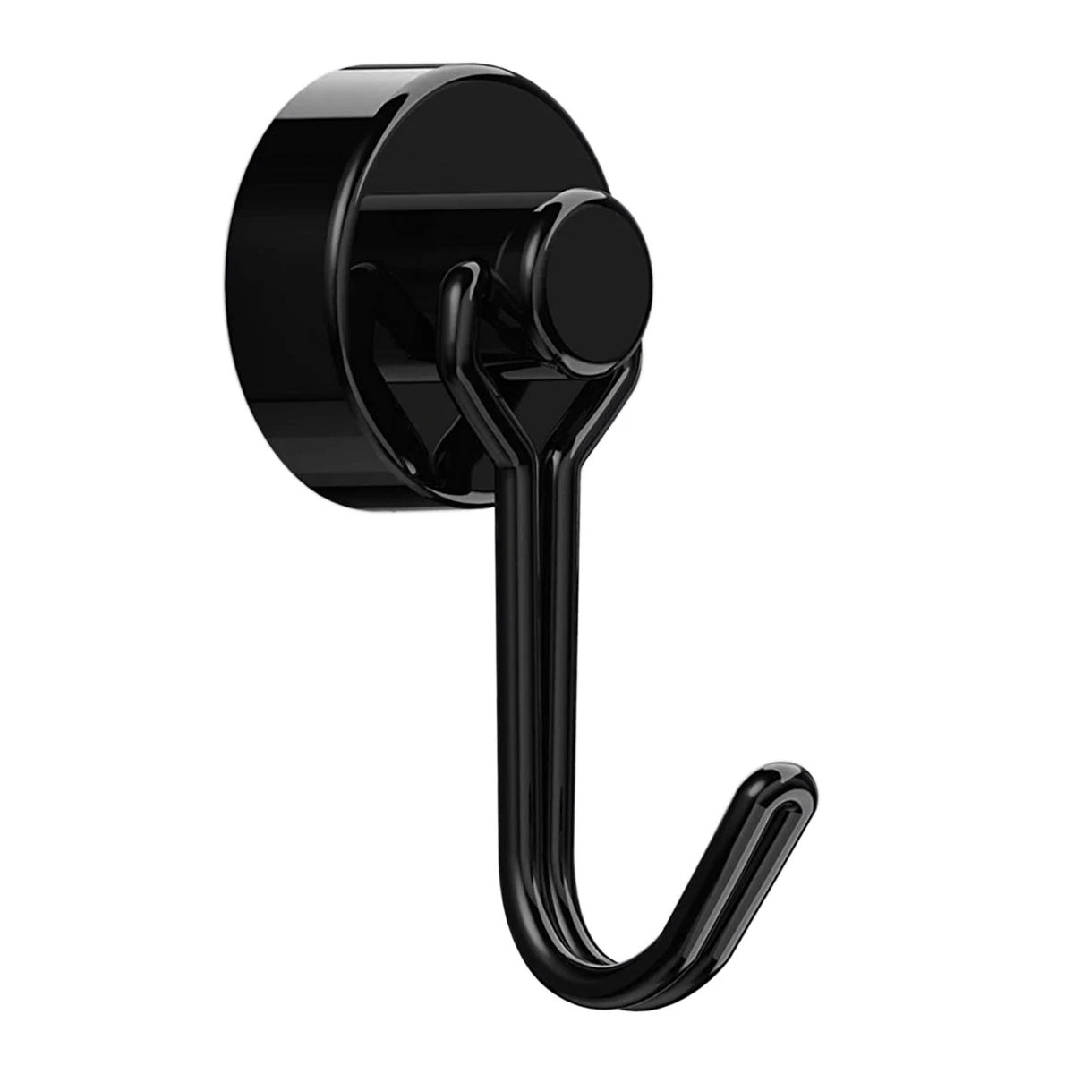 Heavy Duty Magnetic Hook, Strong Neodymium Magnets Hooks for Home, Refrigerator, Grill, Kitchen,Key Holder,Black, Multi-Purpose