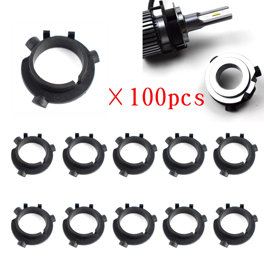 

100Pcs LED Head light Conversion Bulb H7 Base Holder Adapter Retainer Clips For Hyundai Veloster KIA K3 K4 K5 Sorento D106B