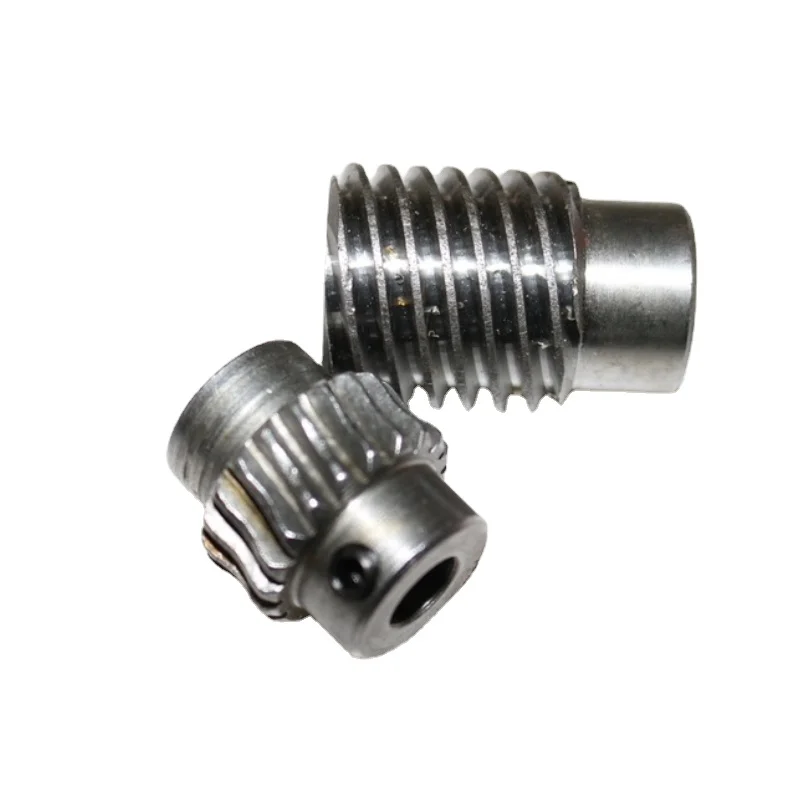 

1M-20T 45# steel worm gear Reduction ratio 1:5 center distance 21 Worm Gear Reducer Transmission Parts