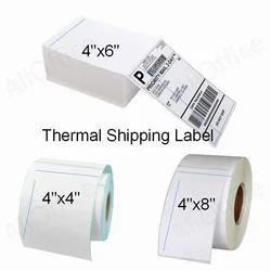 Etiqueta de envío para impresora térmica de etiquetas, etiqueta adhesiva para Zebra Label Maker, código de barras, DHL, UPS, Shopify, 4x6, 100x150, 100x200, 100x180