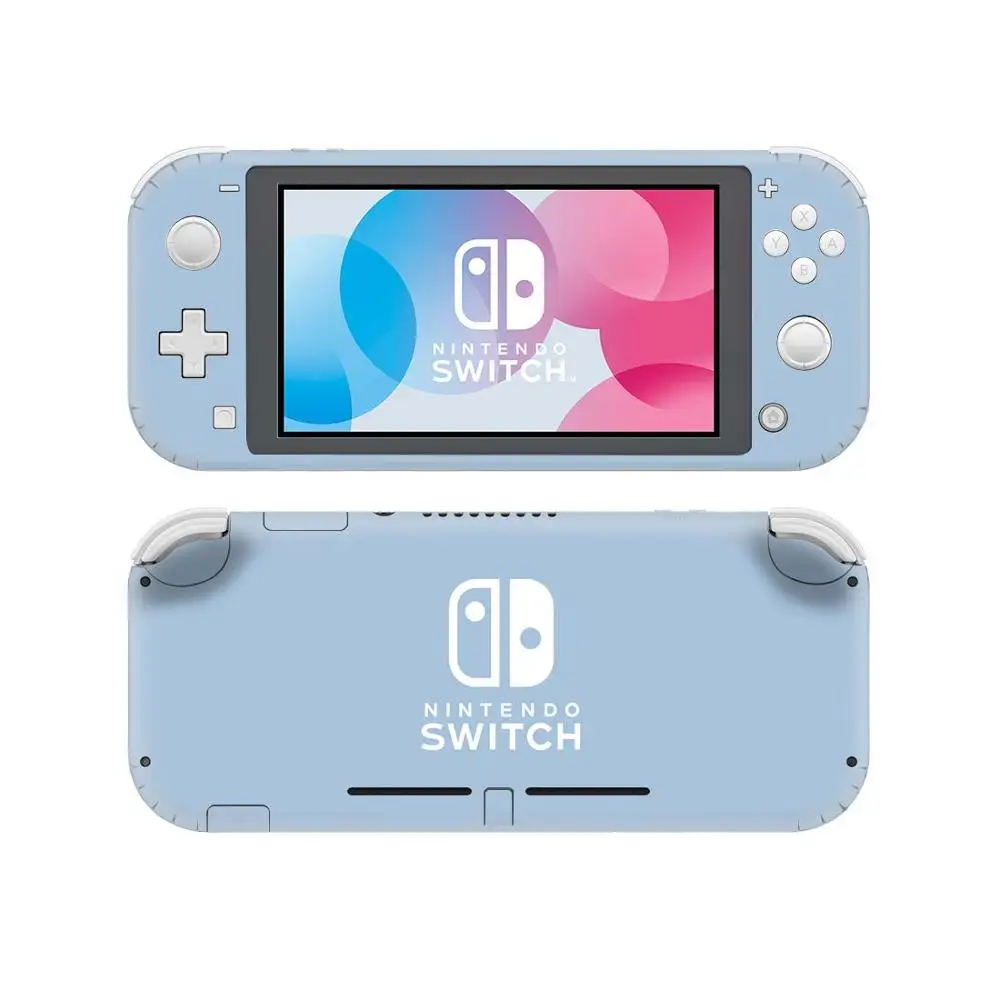 Autocollants de protection violet pur pour console Nintendo Switch Lite, peau d\'écran en vinyle, documents, NS