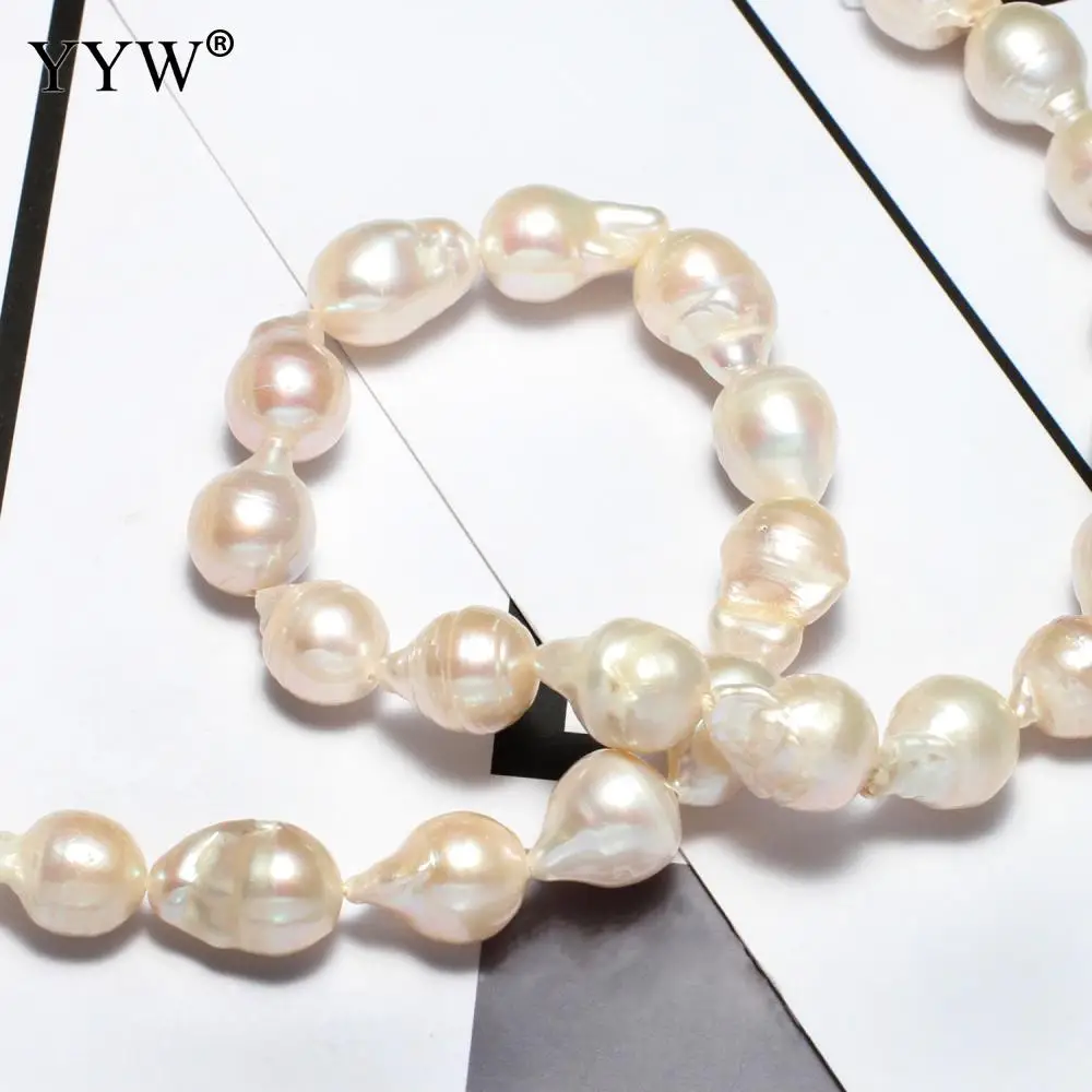 Hot Style 9-10mm Cultured Potato Freshwater Pearl Beads Natural Freshwater Pearl White 0.8mm Hole Sold Per Approx 15 Inch Strand