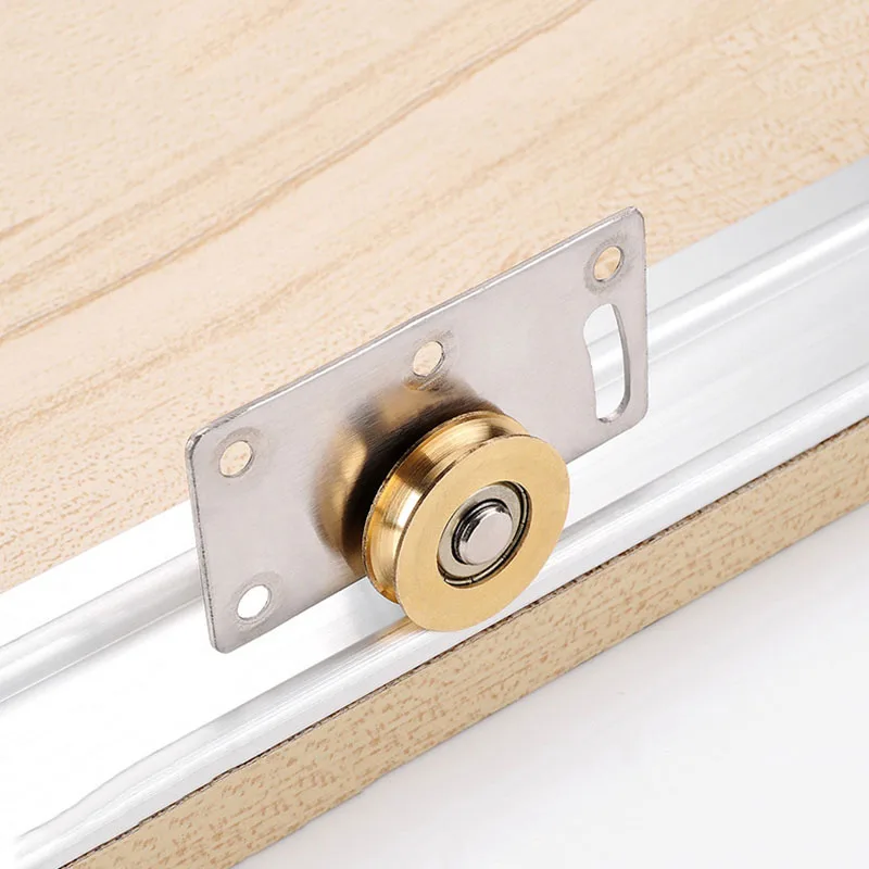 Wardrobe Furniture Caster Cabinet Sliding Door Positioning Wheel Closet Pulley Hardware Part Household Fitting