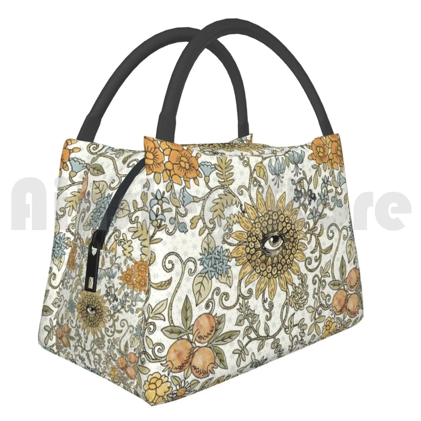 

Cooler Lunch Bag Picnic Bag Mutant Helianthus Floral Mutant Helianthus Marit Cooper Fantastical Sunflower