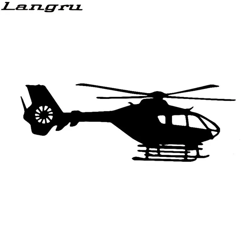 

Langru 18.7cm*6.8cm New Edition Design Style Helicopter Light Manned Car Sticker Vinyl Delicate Decal Jdm