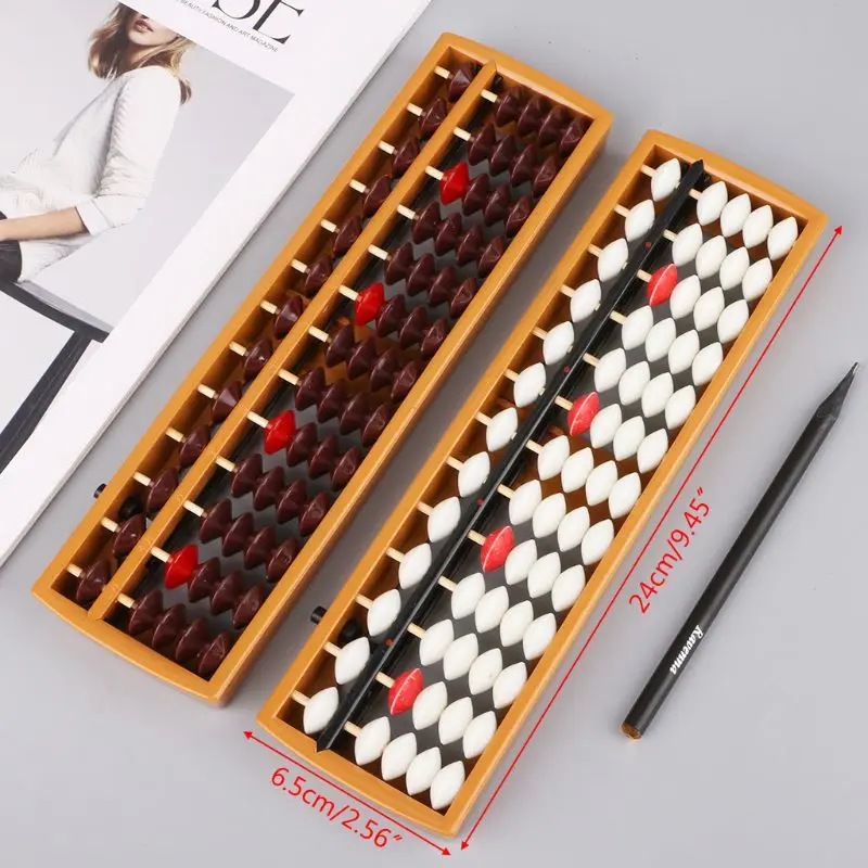 Portable Japanese 13 Digits Column Abacus Soroban Caculating School Math Learning Tool Dropshipping