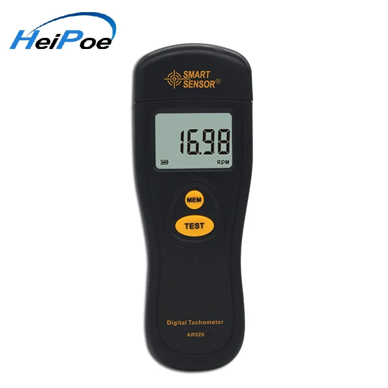 Digital Tachometer Rotational Speed Meter Tach RPM Tester Motor LCD Non-Contact photoelectric Speedometer Measuring 2.5~99999RPM