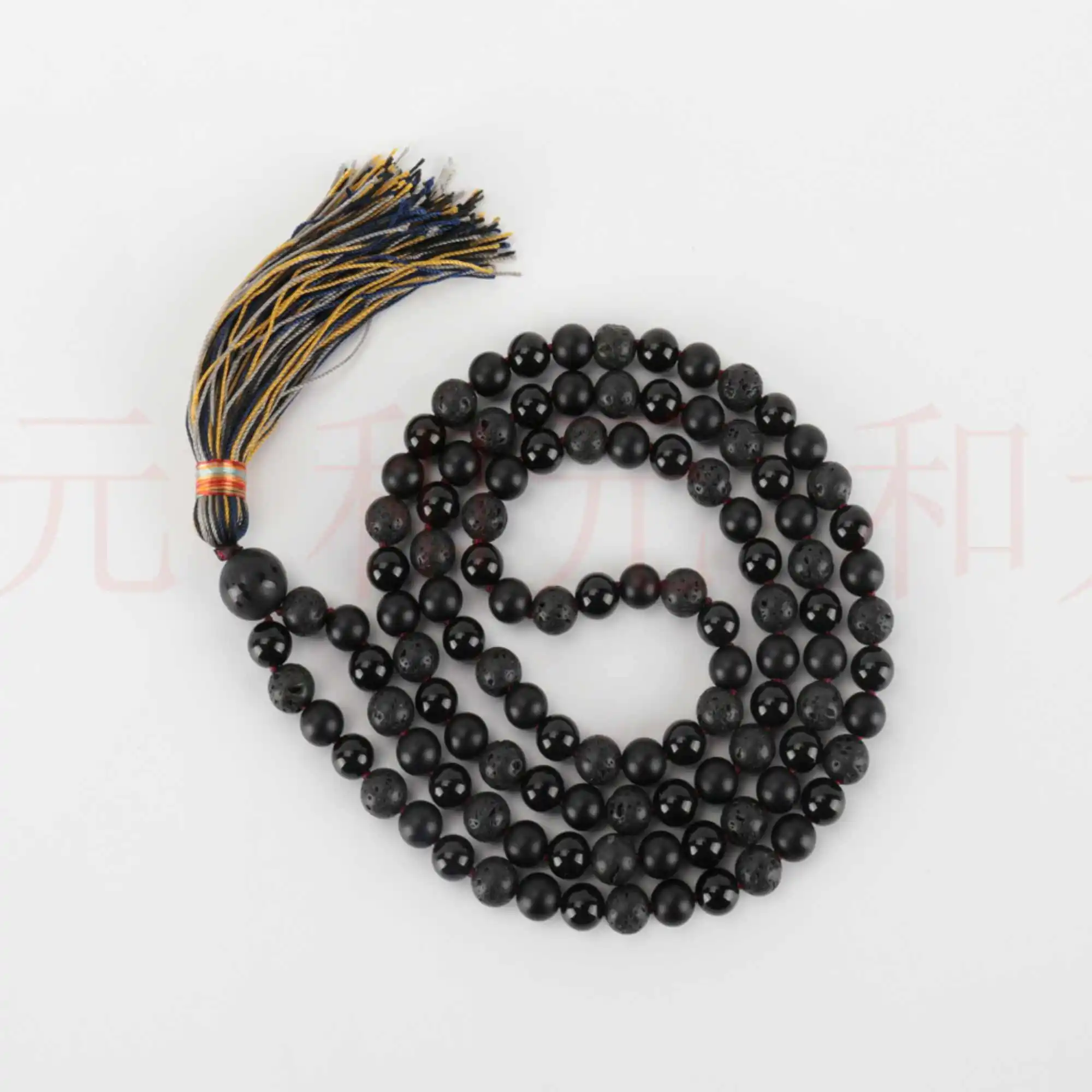 

6mm 108 knot natural Black agate frosted bead volcanic stone bracelet Fragrant Inspiration Gift Mala Yoga