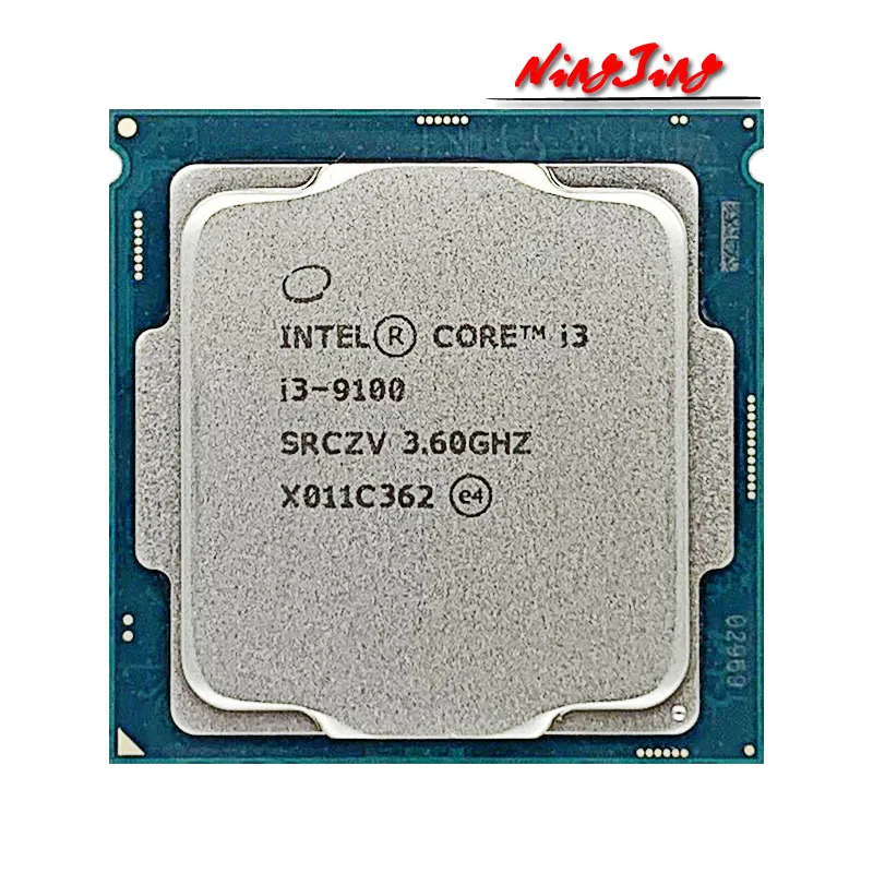 Intel Core i3-9100 i3 9100 3.6 GHz Quad-Core Quad-Thread CPU 65W 6M LGA 1151