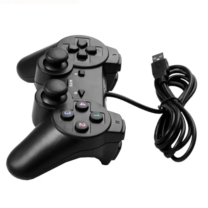 Gamepad cablato USB Controller di gioco a vibrazione singola/doppia per Computer PC