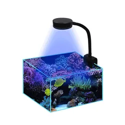 Aquarium Q2-B LED Light 9W Sea Water Lighting Chips Saltwater Clip-on Lamp Marine Coral Reef Fish Nano Tank Sunrise Sunset