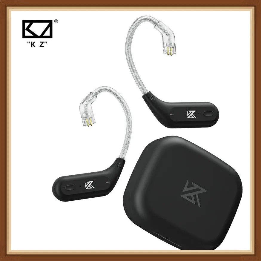 KZ AZ09 HD Bluetooth Module Wireless Upgrade Cable Bluetooth 5.2 HIFI Wireless Ear Hook C PIN Connector With Charging Case