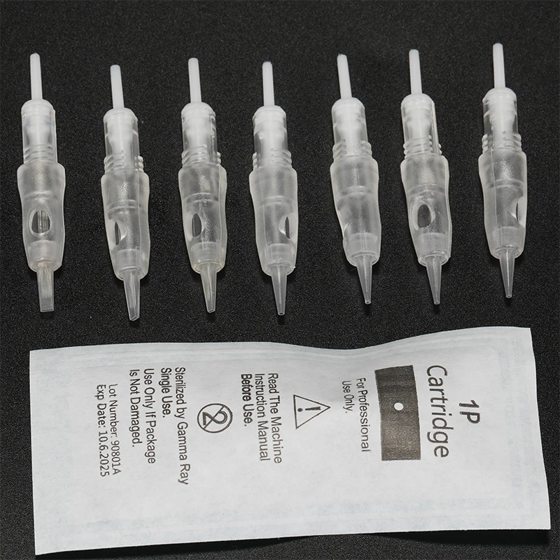 Tattoo Needle Cartridge Safety Professional Disposable Permanent Makeup PMU Machine Microblading Eyebrow Lip Eyeliner Supplies