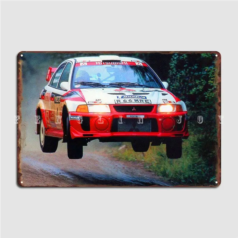 Tommi Makinen Jumping Poster Metal Plaque Cinema Kitchen Club Bar Retro Garage Decoration Tin Sign Poster