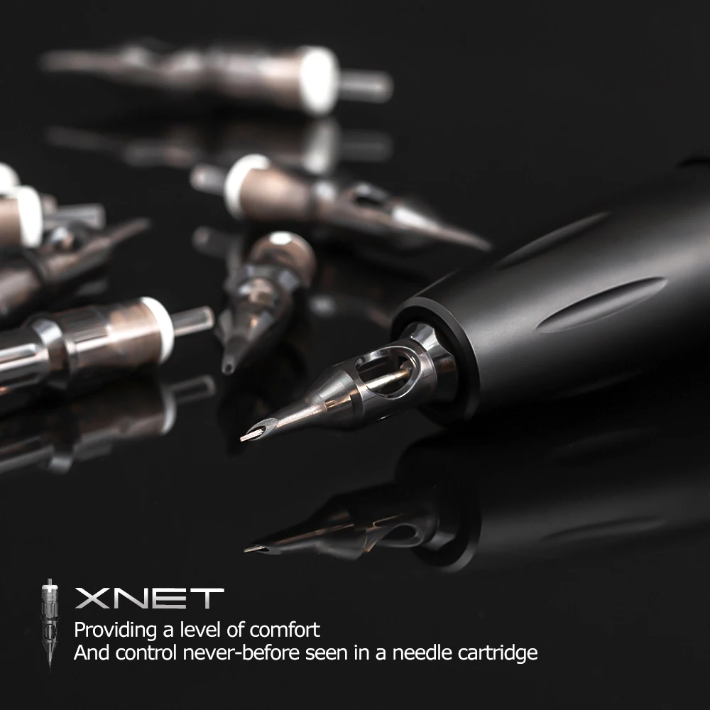 XNET U-REX Cartridge Tattoo Needles Round Liner Disposable Sterilized Safety for Cartridge Machines Grips Permanent Makeup 3RL