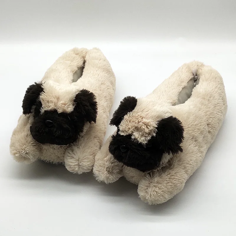 Dog Custom Warm Winter Lovers Home Slippers Floor Shoes House Indoor Slippers Special Offer Thick Soft Bottom Shoes Women&Men