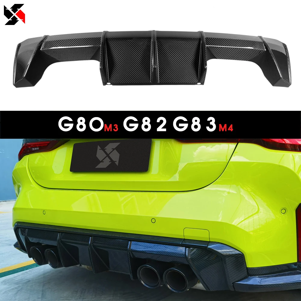 For BMW G80 G82 G83 M3 M4 Sedan Coupe Convertible 2021-? Rear Bumper Lip EU-version Car Styling Body Kits Dry Carbon Rear Lip