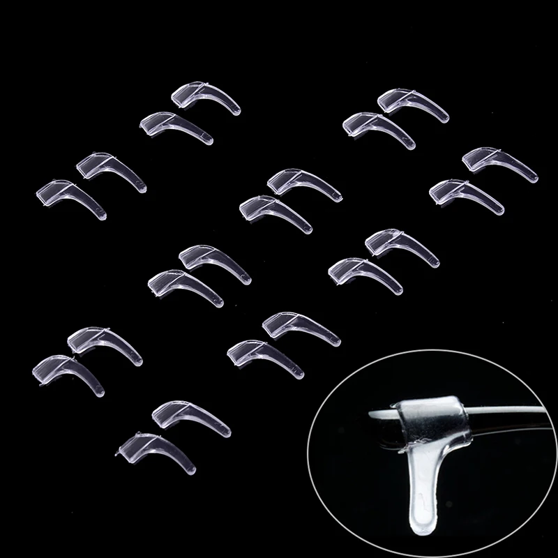 10pairs/set Silicone Glasses Ear Hooks Tip Anti Slip Holder Ear Grip Hooks For Eyeglasses Eyeglasses Grip Eyewear Accessories