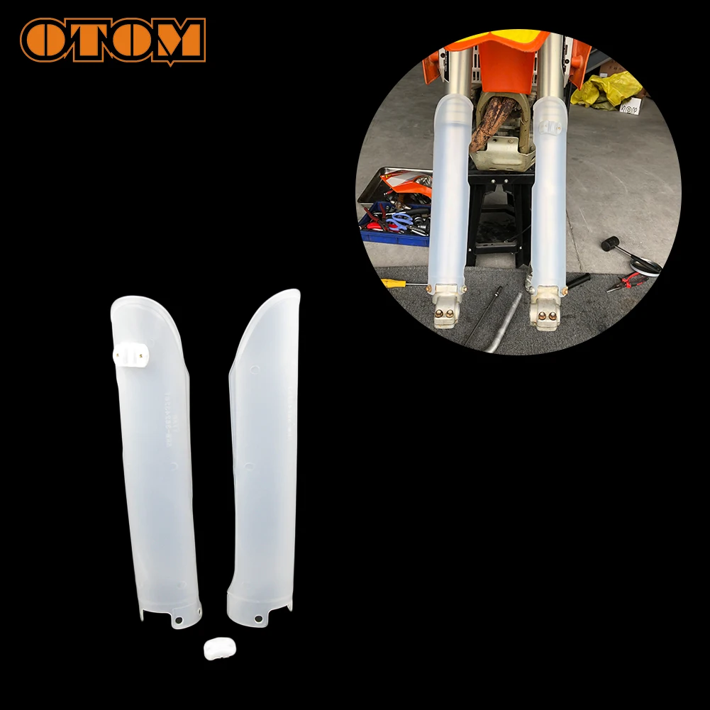 OTOM Motorcycle Fork Cover Front Shock Absorber Protector Guard For KTM 125EXC SX 200SM 300MXC 450SXS 525SMR 950 Motocross Parts