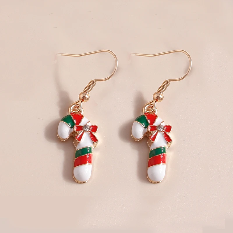 Leslie Mix Stile Winter Frohe Weihnachten Ohrringe Mode Schneeflocke Baum Santa Claus Deer Tropfen Ohrringe Neue Jahr Schmuck Geschenke – Detail 25