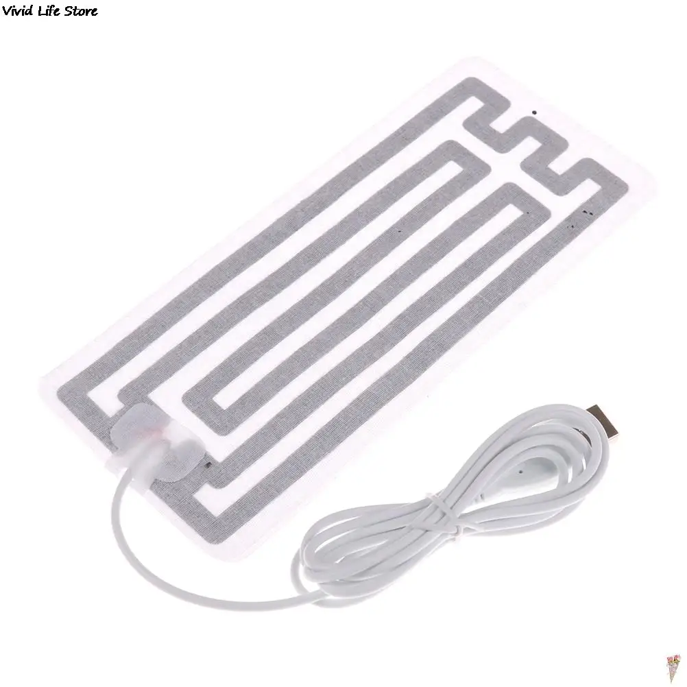 USB 가열 요소 필름 히터 가열 깔창, 겨울 야외 스포츠, 스키 가열 깔창, 남성 여성 신발, 보온 유지, 8*18cm