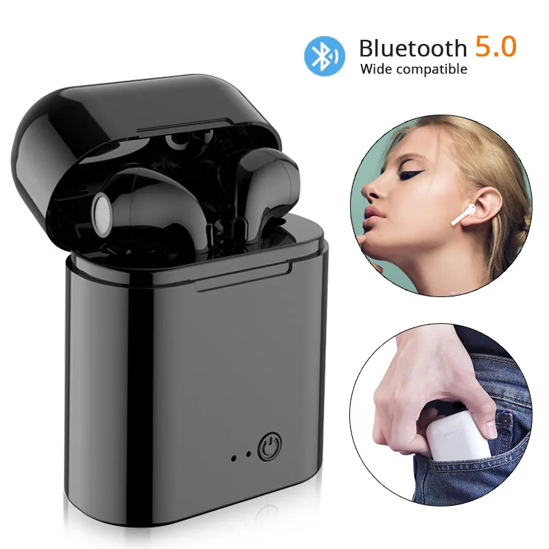 difoda bluetooth earphone  Spot tws i7S Bluetooth Headset Charging Warehouse Binaural to Ear Wireless Mini Headset