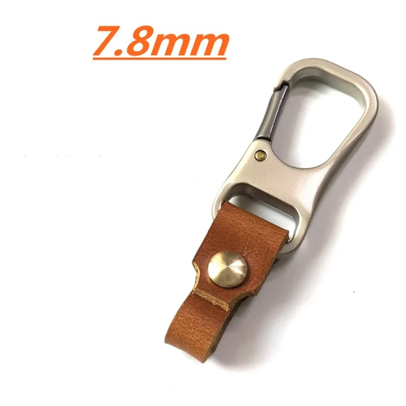 Portachiavi in vera pelle Smart Wallet portachiavi per auto fai da te portachiavi tascabile EDC portachiavi portachiavi con ciondoli di qualitร del