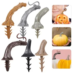 24pcs Pumpkin Stem Safe Light Sturdy Unique Tool Plastic Stem Handle Plastic Pumpkin Handle Accessories for Home Party