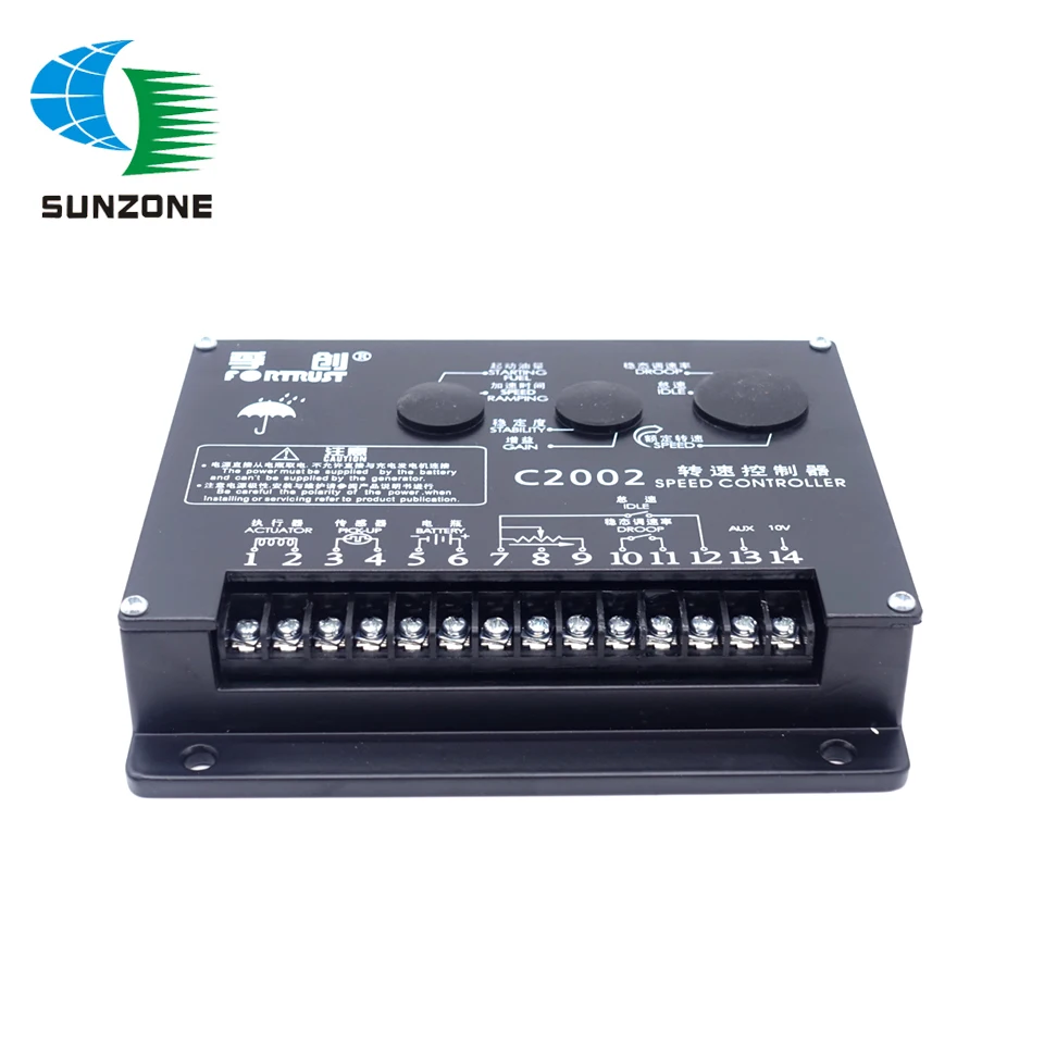 Imagem -04 - Regulador de Velocidade do Controlador de Velocidade das Peças Sobresselentes C2002 Fortrust do Gerador Diesel